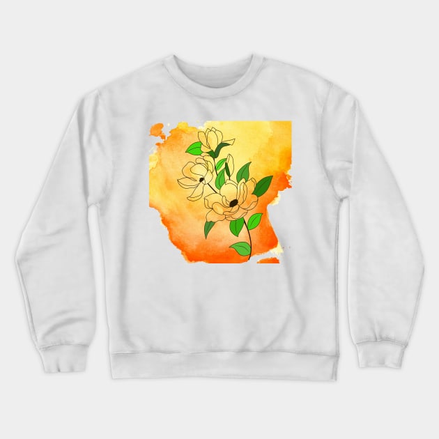 Orange flower dust Crewneck Sweatshirt by InfiniIDnC